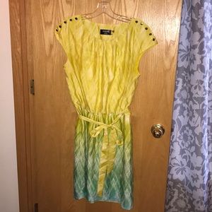 Guess Short sleeve dress with tie in front